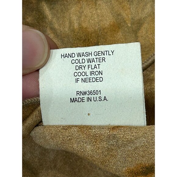 Mesmerize Ruffled Skirt Brown Sz Large Faux Suede Neutral Fall Boho Chic - Picture 9 of 11